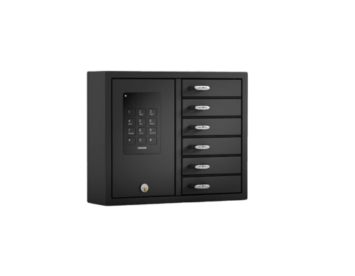 Das Bild zeigt das Produkt Keybox-Basic von der Firma Creone in Schwarz.