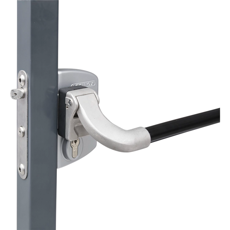 Das Bild zeigt eine Fluchttür mit Panikschloss.