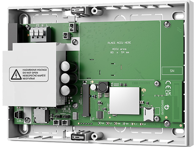 Ein Bild, dass die zentrale Steuerung einer Alarmanlage darstellt.