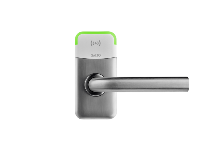 Das Bild stellt einen Mini-Beschlag von der Firma Salto dar. 