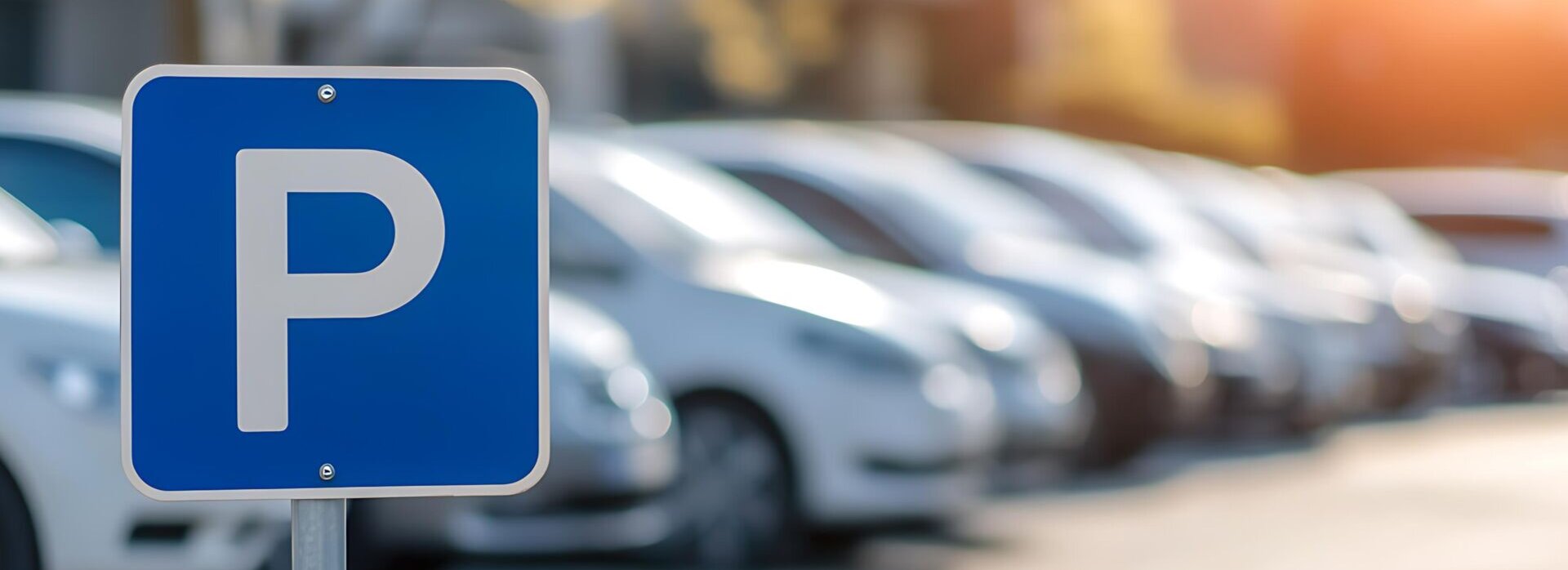 Das Bild zeigt einen Parkplatz.