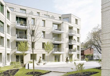 Das Bild zeigt ein Wohnbauprojekt. 