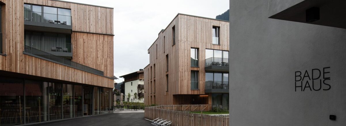 Das Bild zeigt das Hotel names All Suite Moutain Resort Ötz. 