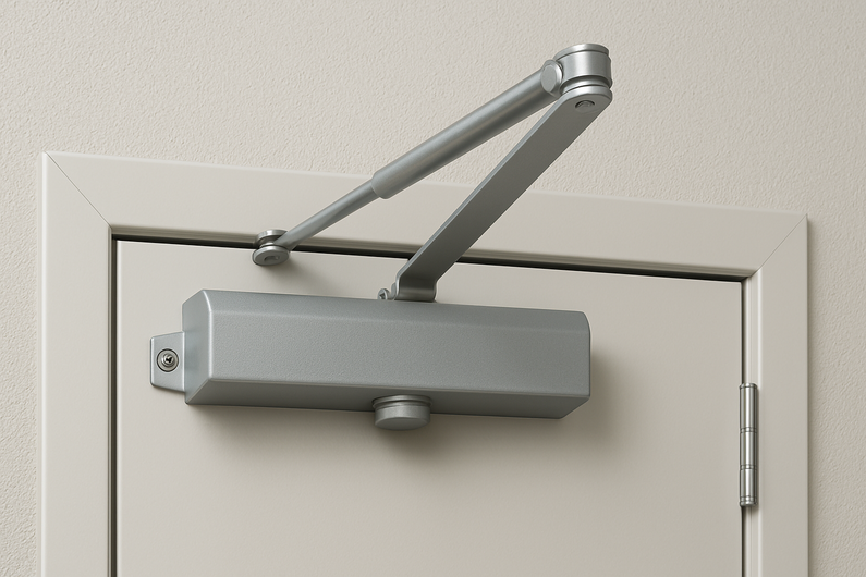 Ein Schaubild eines Türschließers