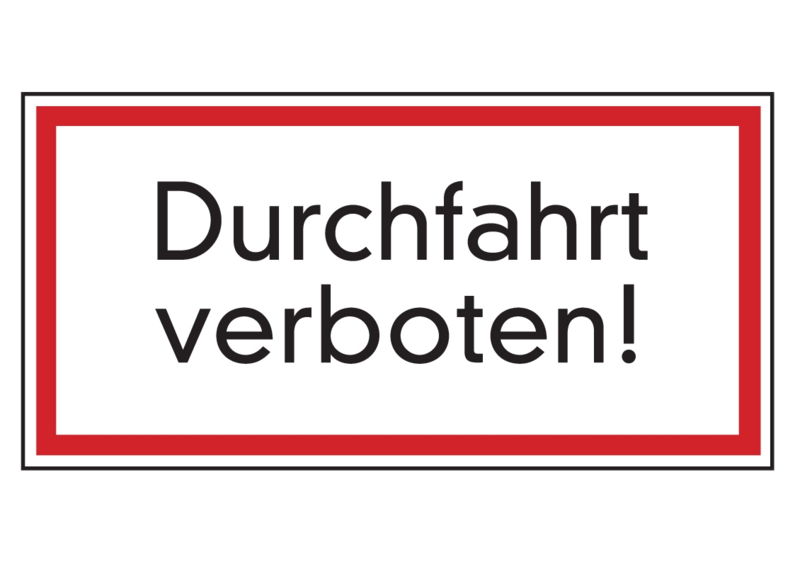 Das Bild zeigt ein Warnschild.
