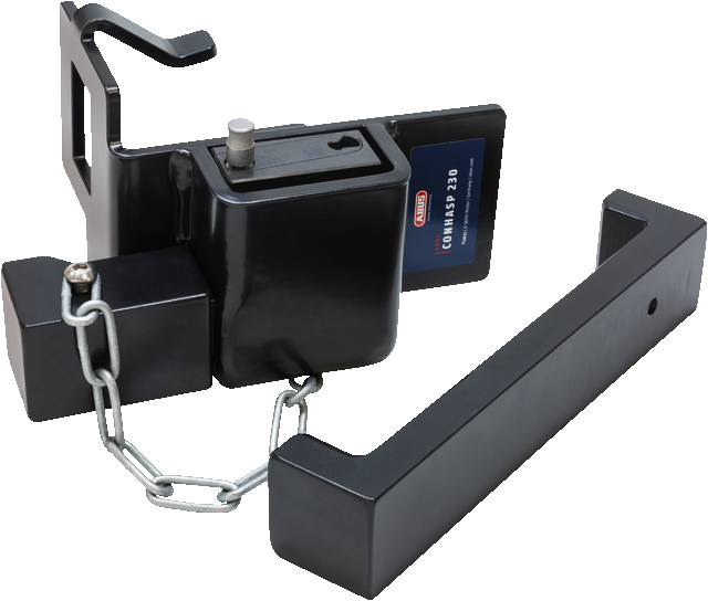 Das Bild zeigt das Produkt Abus ConHasp 230 von Abus, ein Containerschloss