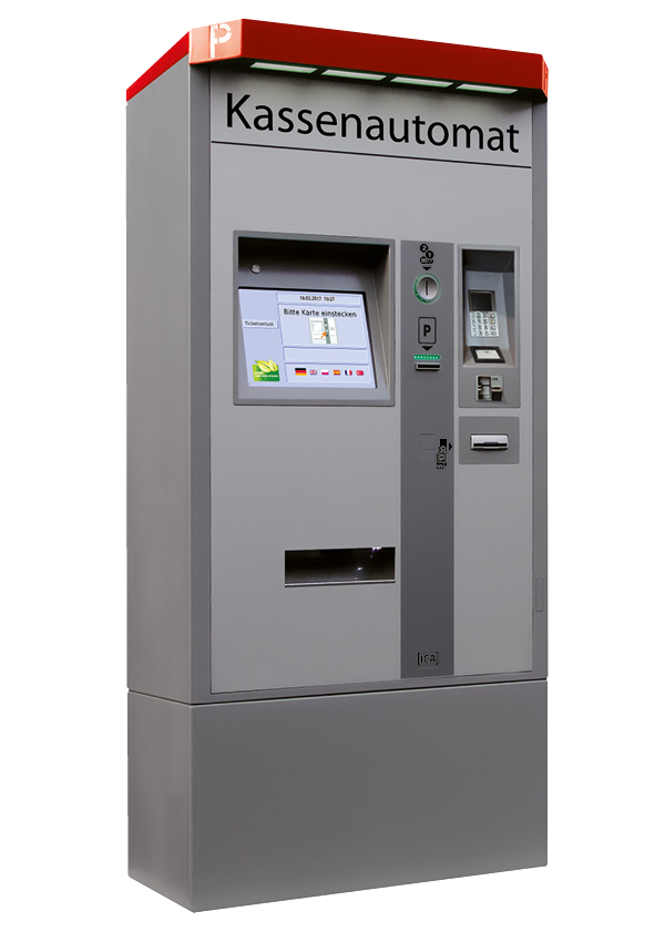 Das Bild zeigt einen herkömmlichen Kassenautomat.